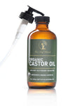 Four Leaf Naturals Organic Unrefined Castor Oil - 8 oz | USDA Certified | Cold-Pressed