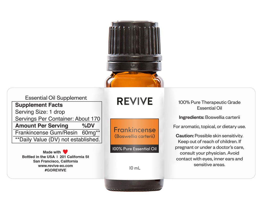 Frankincense Boswellia Carterii 10mL Essential Oil by Revive