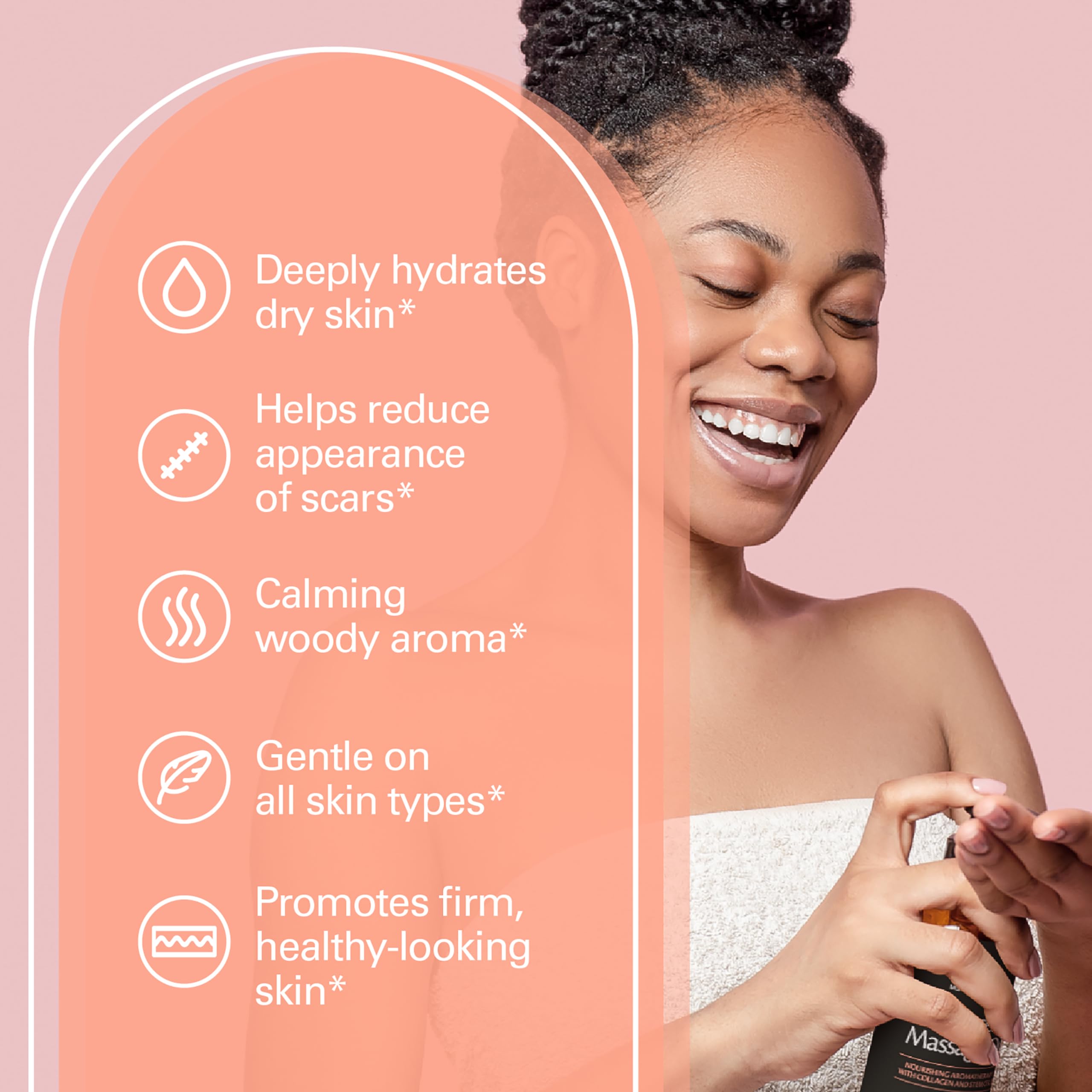 Frankincense Massage Oil for Scars, Stretch Marks & Fine Lines | M3 Naturals 8 oz