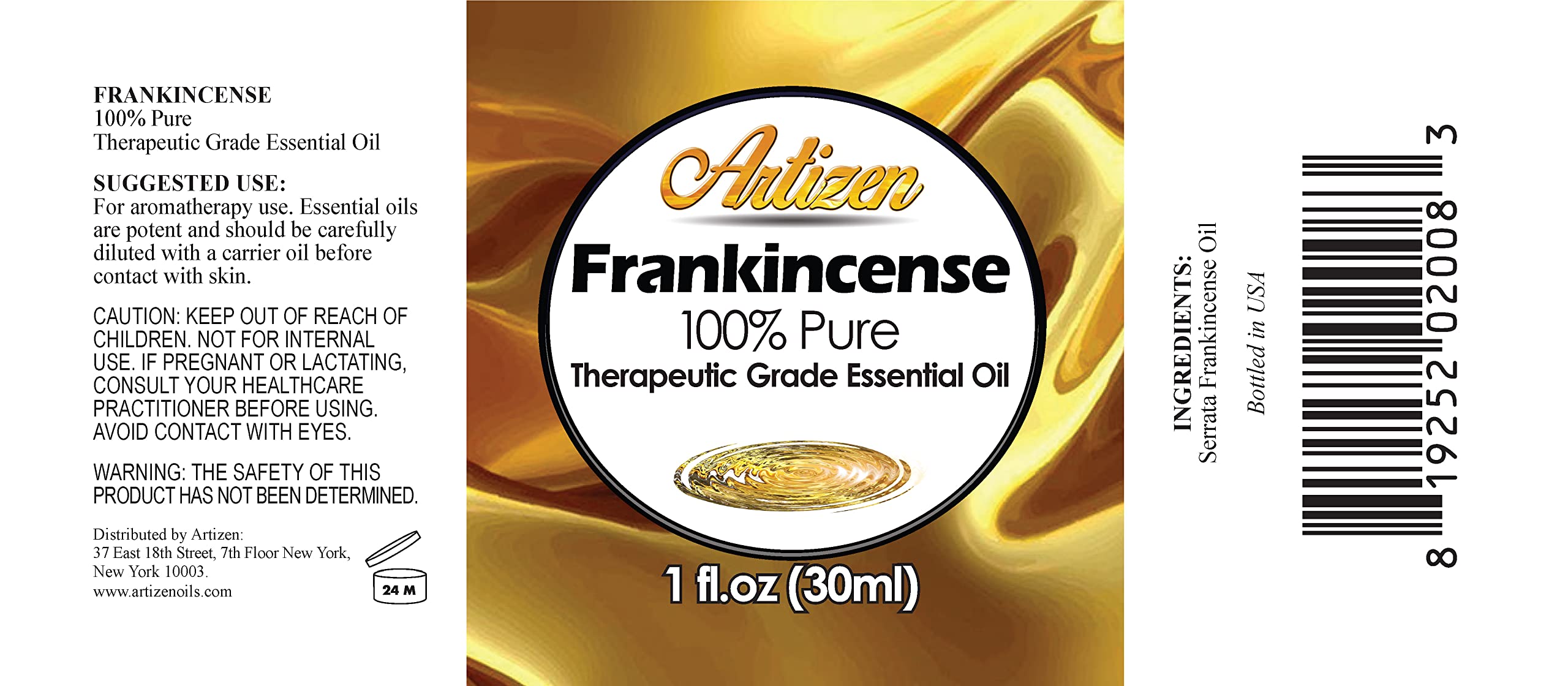 Artizen Frankincense Essential Oil - 30ml (1 oz) - 100% Pure