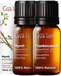 Gya Labs Frankincense & Myrrh Essential Oil Duo - 0.34 Fl oz x 2