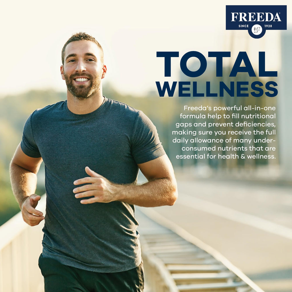 FREEDA Ultra Multivitamin Capsules – Iron-Free High-Potency Daily Supplement (120 Count) – Kosher Certified