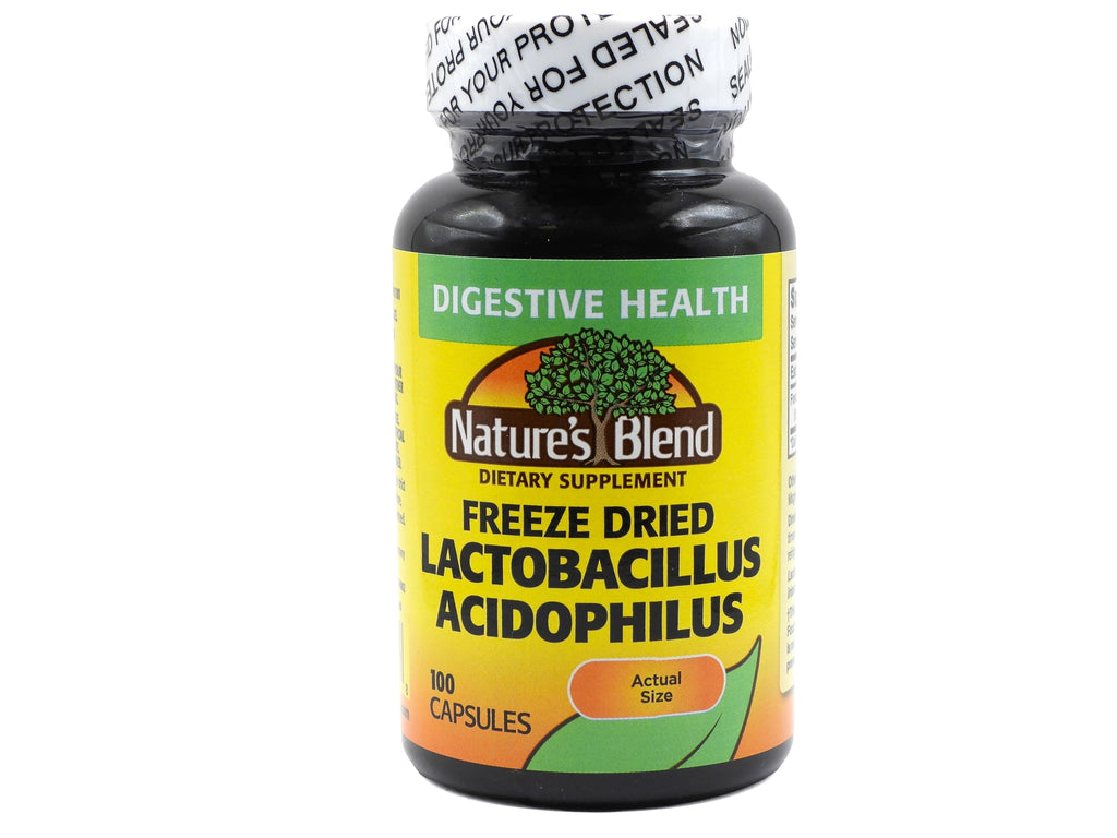 Freeze Dried Lactobacillus Acidophilus 100 Caps | Nature's Blend