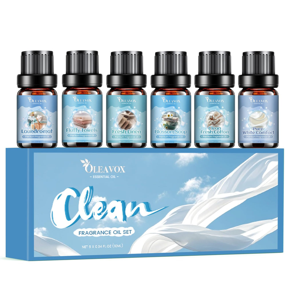 Clean Essential Oils for Laundry & Home Diffuser | Fresh Linen, Fresh Cotton