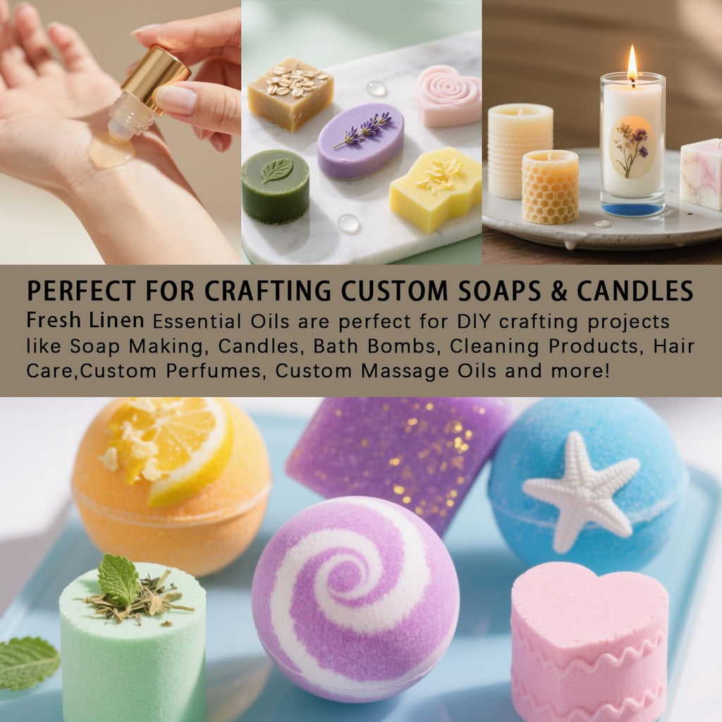 Fresh Linen Fragrance Oil 4 oz (120 ml) – Diffuser, Candle & DIY