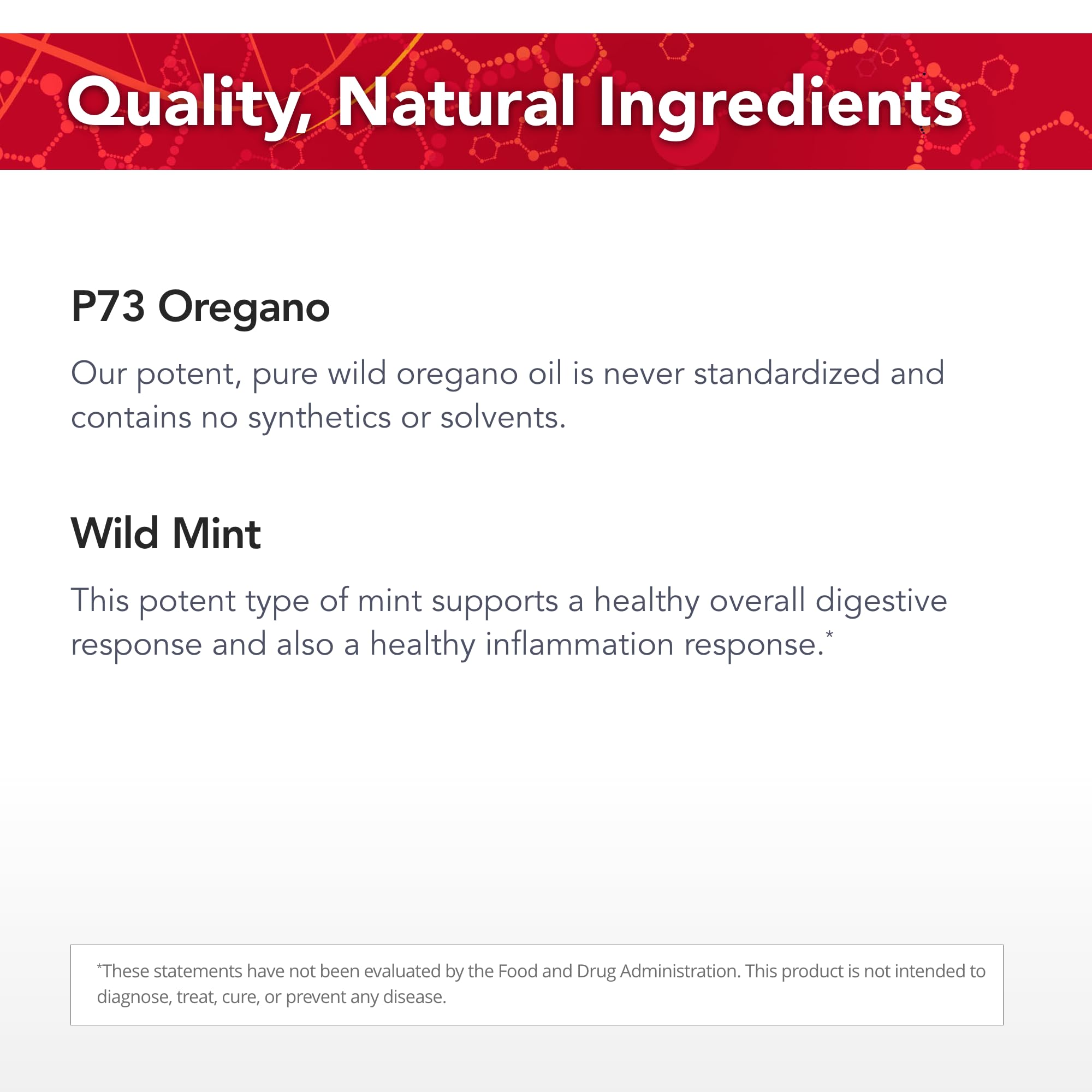 Physician's Strength Dental Swirl & Swallow – 8 oz – P73 Oregano – Fluoride & Glycerin Free