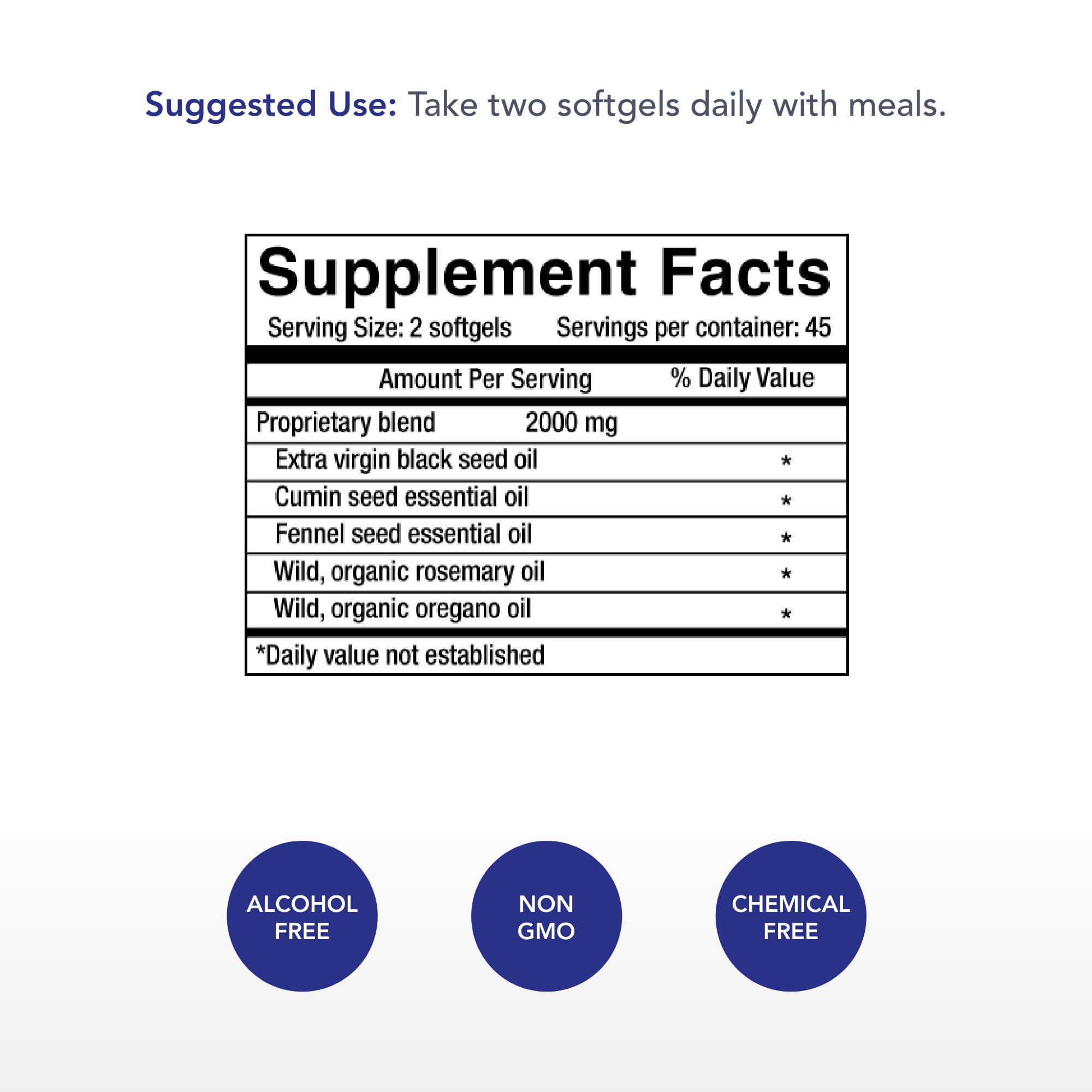 Physician’s Strength Black Seed Oil Gelcaps – 90 Softgels – Freshly Cold-Pressed, Non-GMO