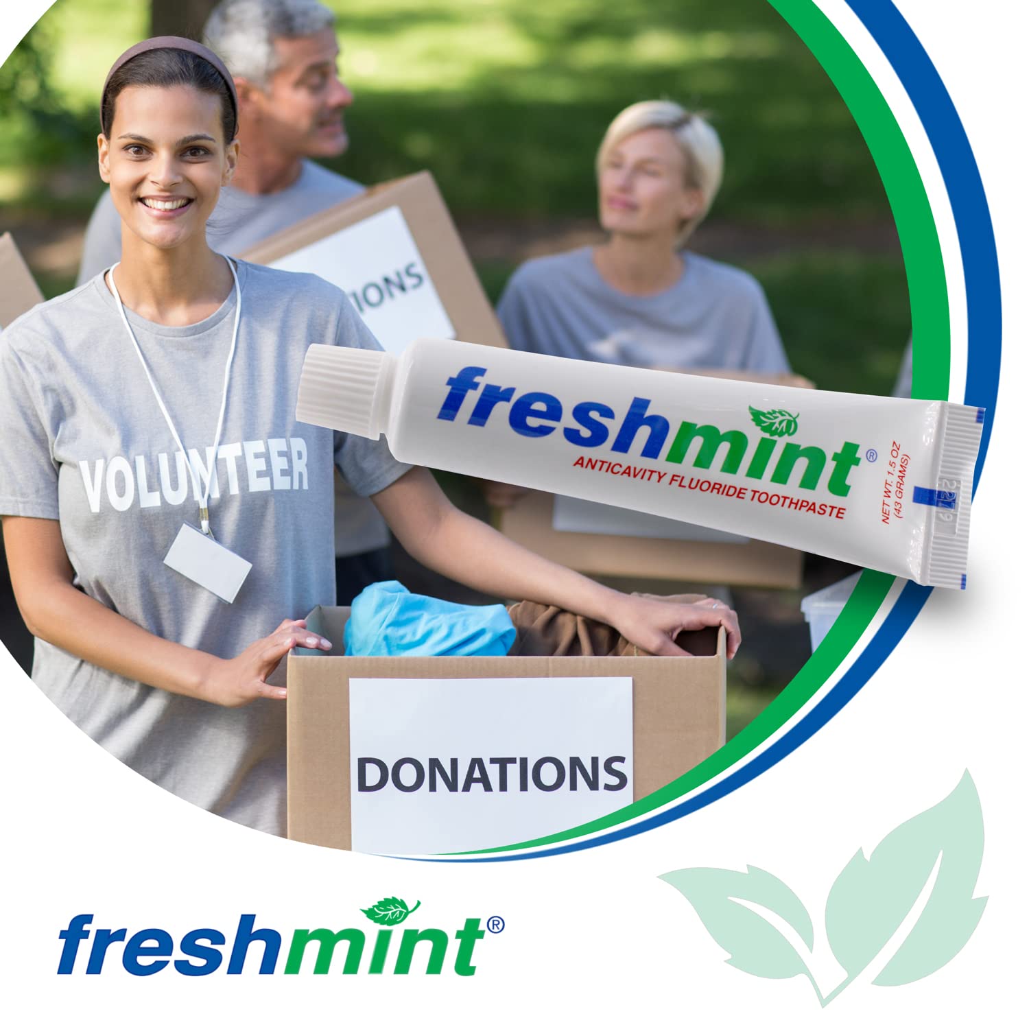 144 Tubes Freshmint® 1.5oz Anticavity Fluoride Toothpaste – No Boxes