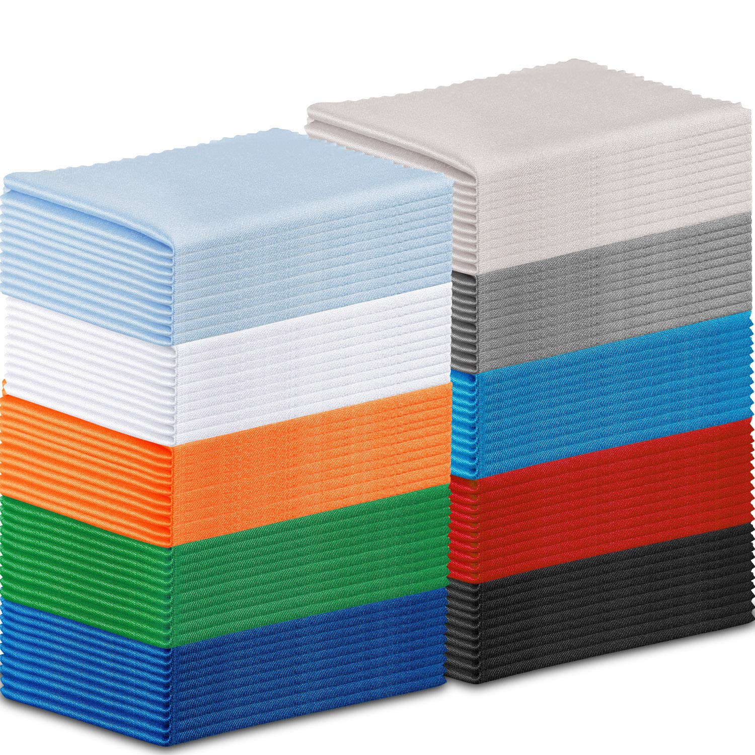 Frienda 100 Pcs Microfiber Cleaning Cloths - 7 x 6 in for Screens & Lenses