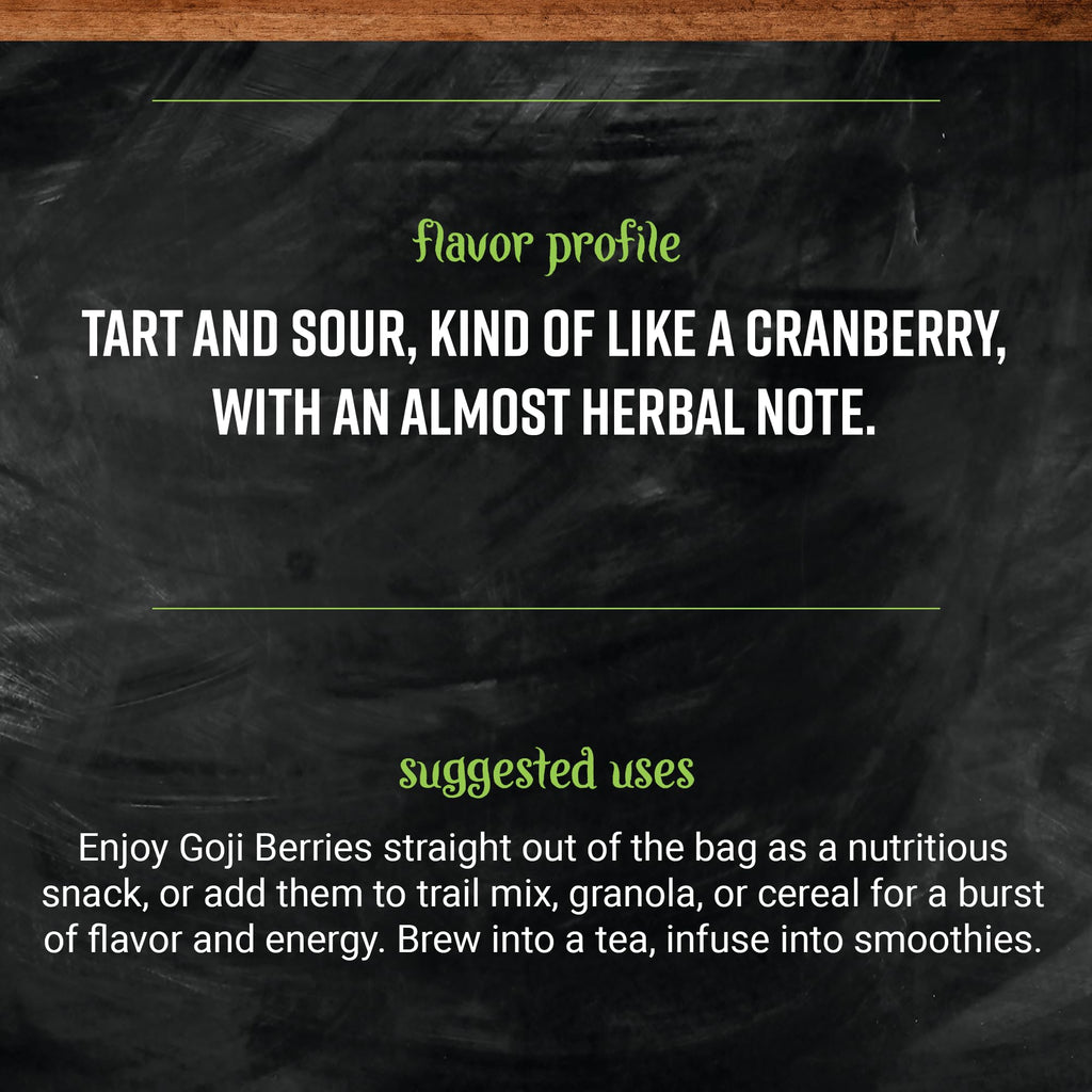 Frontier Bulk Goji Berries Whole (Gou Qi Zi, Lycii), 16 Ounce