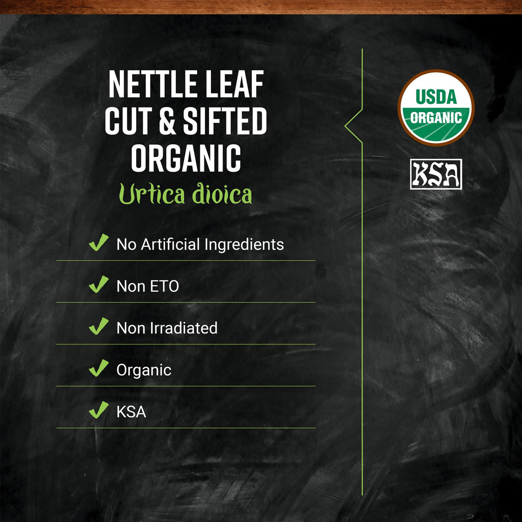 Frontier Co-op Organic Stinging Nettle Leaf – 1lb Bulk, Cut & Sifted (Kosher Certified)