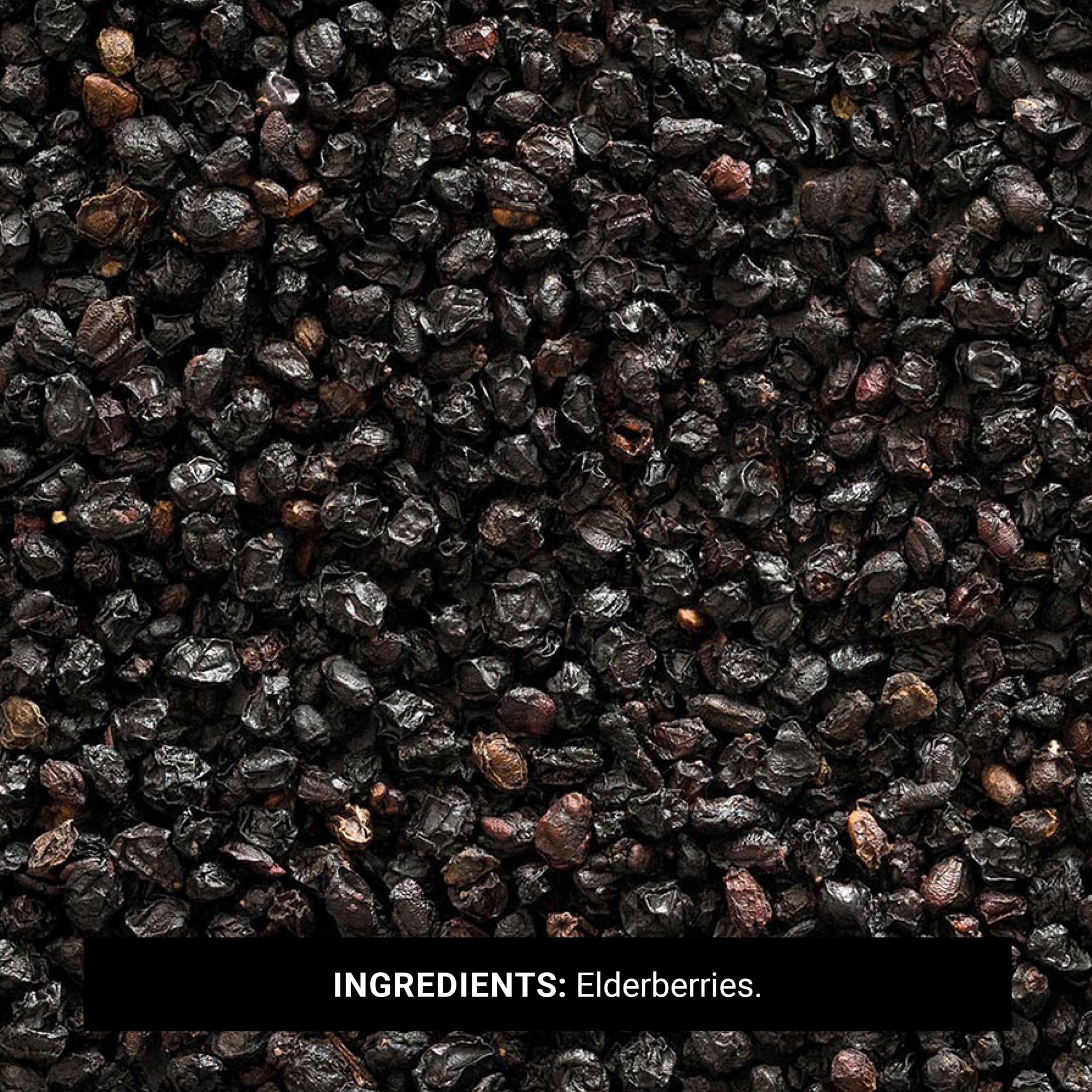 Frontier Co-op Dried Elderberries, European Whole – Non-GMO, Kosher, 16 oz x 4