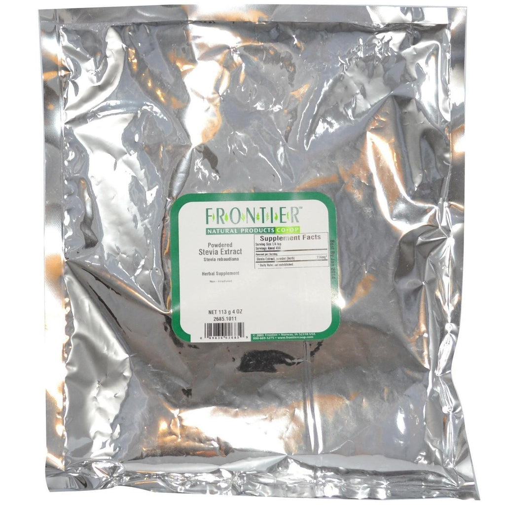 Frontier Co-op Stevia 85% Steviosides Extract (White) Powder - 1/4 lb Bulk Bag