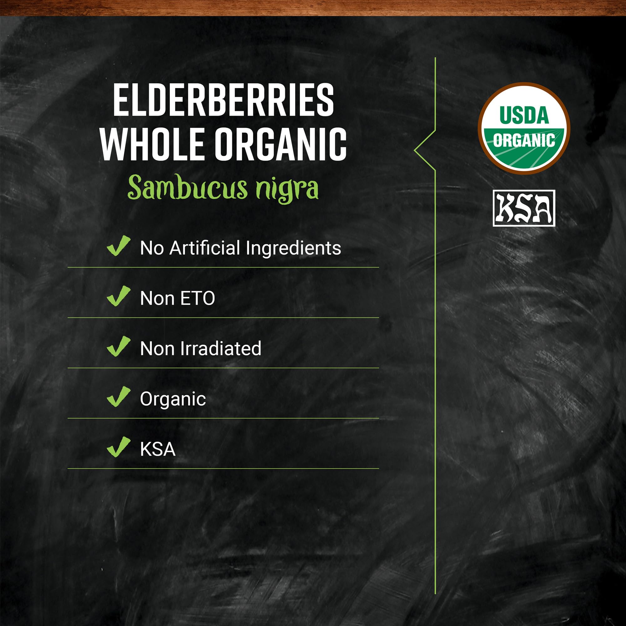 Frontier Co-op Organic Dried Elderberries 1lb Bulk – Kosher & Non-GMO