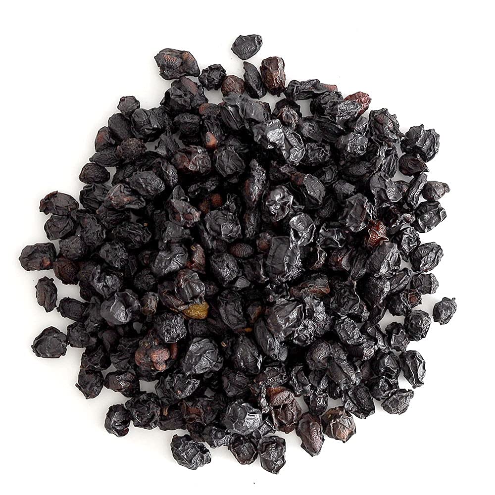 Frontier Co-op Organic Dried Elderberries 1lb Bulk – Kosher & Non-GMO
