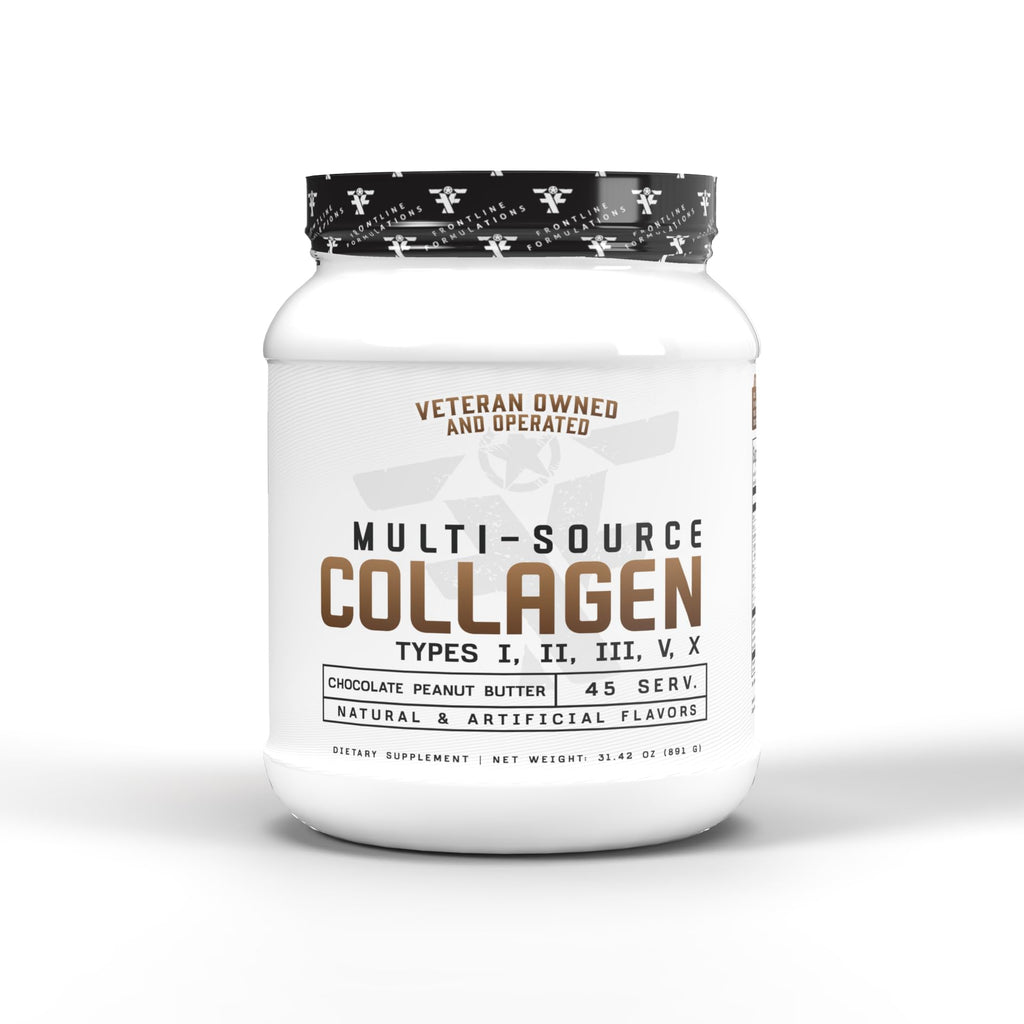 Frontline Multi-Source Collagen – Hair, Skin & Nails (Chocolate Peanut Butter)
