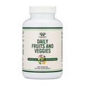 Double Wood Fruits & Veggies Supplement – Daily 49-Fruit & Veggie Blend, 1,500mg, 180 Capsules