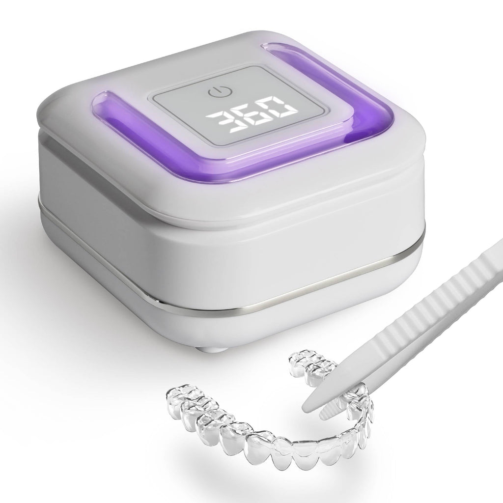 FSA/HSA Eligible 2-in-1 Ultrasonic & UV Dental Cleaner | 42kHz, 180ml Pod