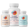 FullWell Fertility Trio – Prenatal Vitamin + DHA & Fertility Booster | 26+ Nutrients, Non-GMO, 3rd-Party Tested, 30 Servings