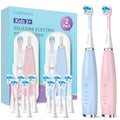 FUMEIKANG Kids 2-Pack Electric Toothbrushes – Smart Sonic (Blue/Pink)