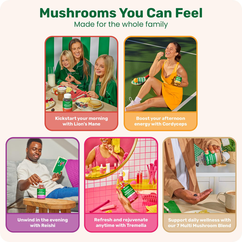 Fungies Cordyceps Mushroom Gummies, Mango & Pineapple Flavor - 60 Servings | Energy & Endurance (Caffeine-Free)