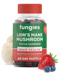 Fungies Lion's Mane Gummies – Mixed Blueberry & Strawberry, 60 Servings | Brain Health & Focus