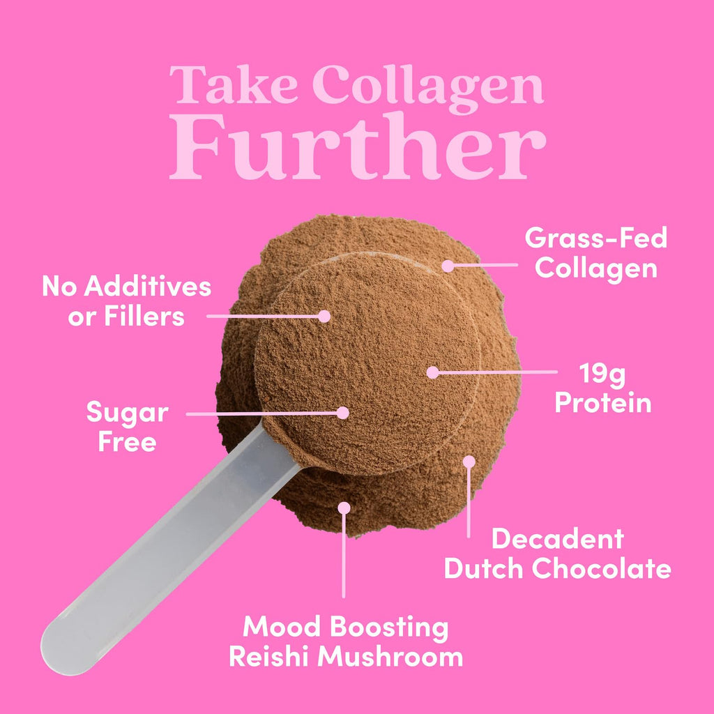 Further Food Chocolate Collagen Peptides Powder – Grass-Fed, 11.36 oz | Gut Health, Joints, Skin, Hair, Nails
