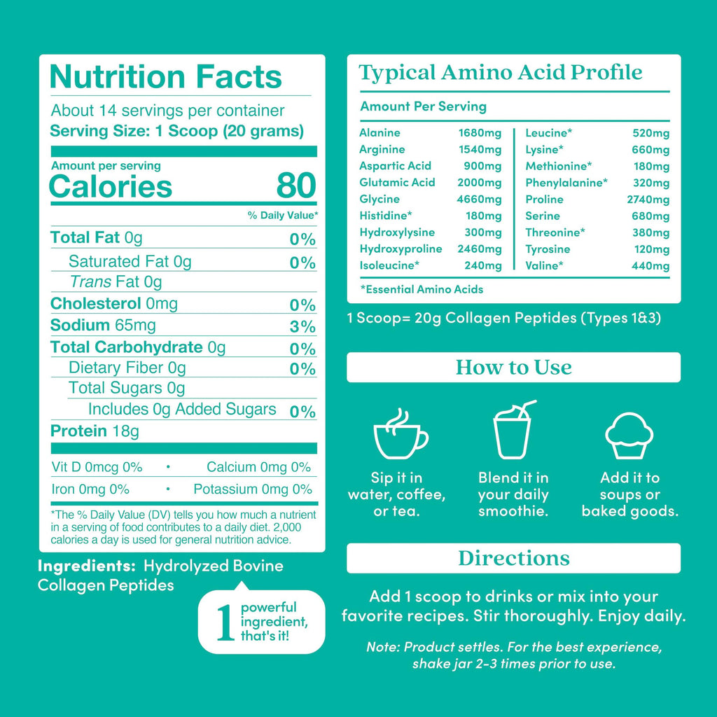 Further Food Unflavored Collagen Peptides Powder – Grass-Fed, Pasture-Raised, Hydrolyzed Type I & III, Gut Health + Joints, Hair Skin Nails, Paleo & Keto, 9.88 oz