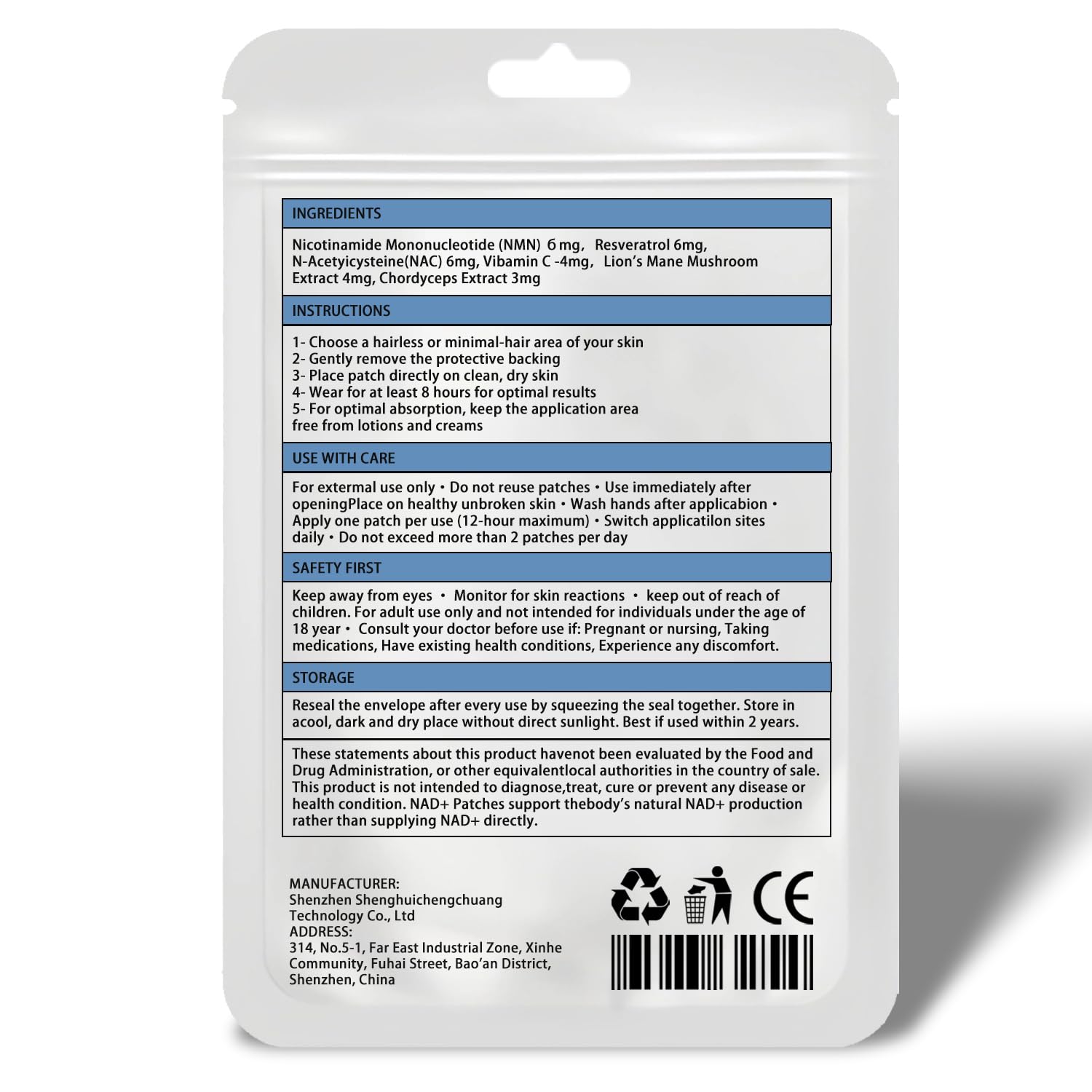 FUTHRI NAD+ Patches – Vegan, All-Day Comfort | Energy & Healthy Aging | 60-Day Supply