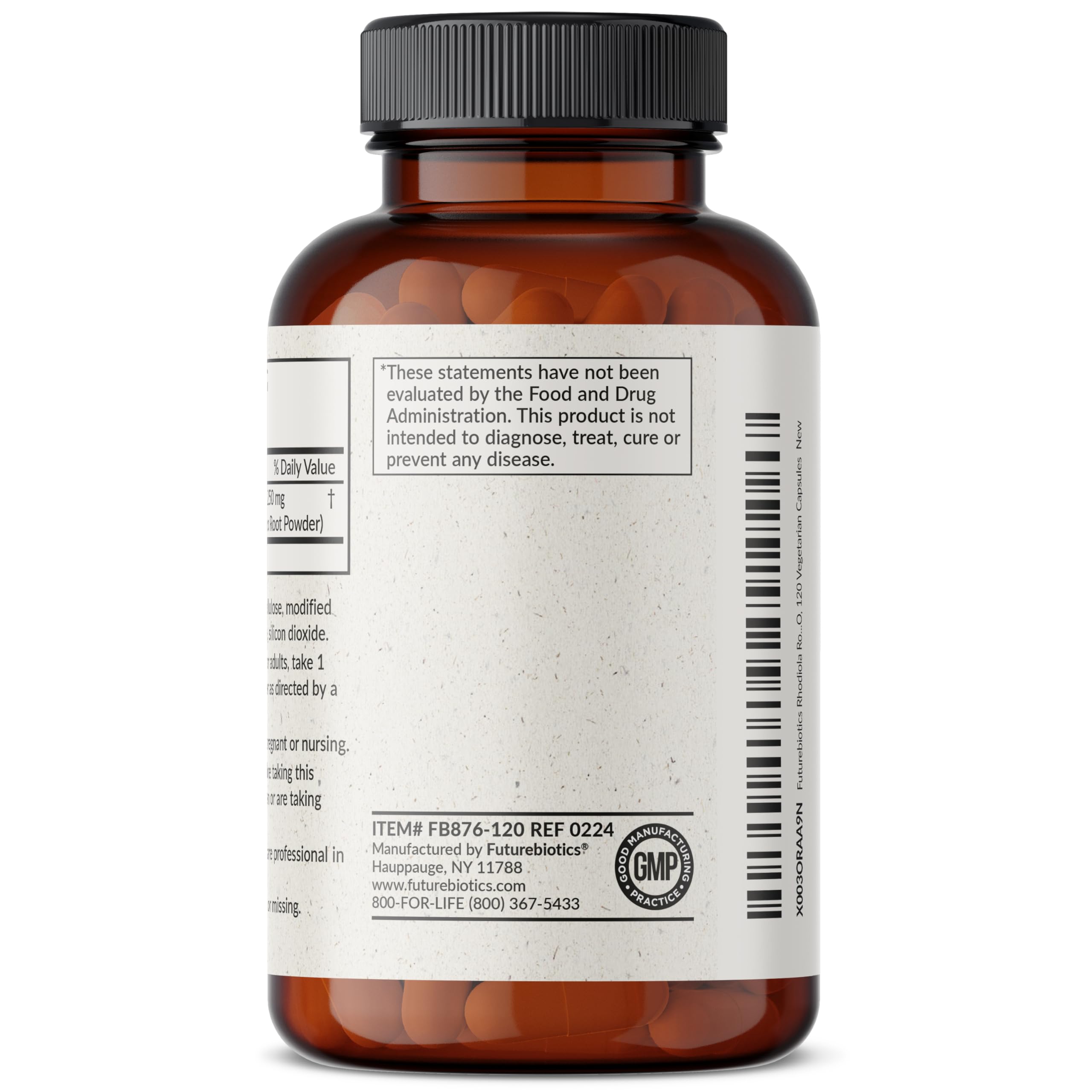 Futurebiotics Rhodiola Rosea 1000 MG Vegetarian Capsules – Adaptogenic Herb, 120 Count