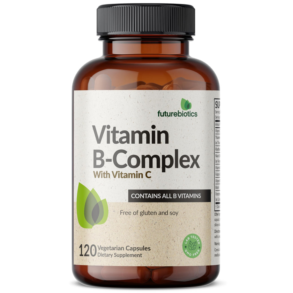Futurebiotics Vitamin B Complex with Vitamin C - Energy & Immune Support, 120 Veg Capsules