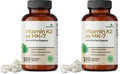 Futurebiotics Vitamin K2 as MK-7 100 mcg – Supports Strong Bones, Non-GMO, 100 Vegetarian Capsules (Pack of 2)