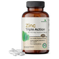 Futurebiotics Zinc Triple Action 30mg: Immune Support, Antioxidant & Skin Health - 150 Vegetarian Capsules