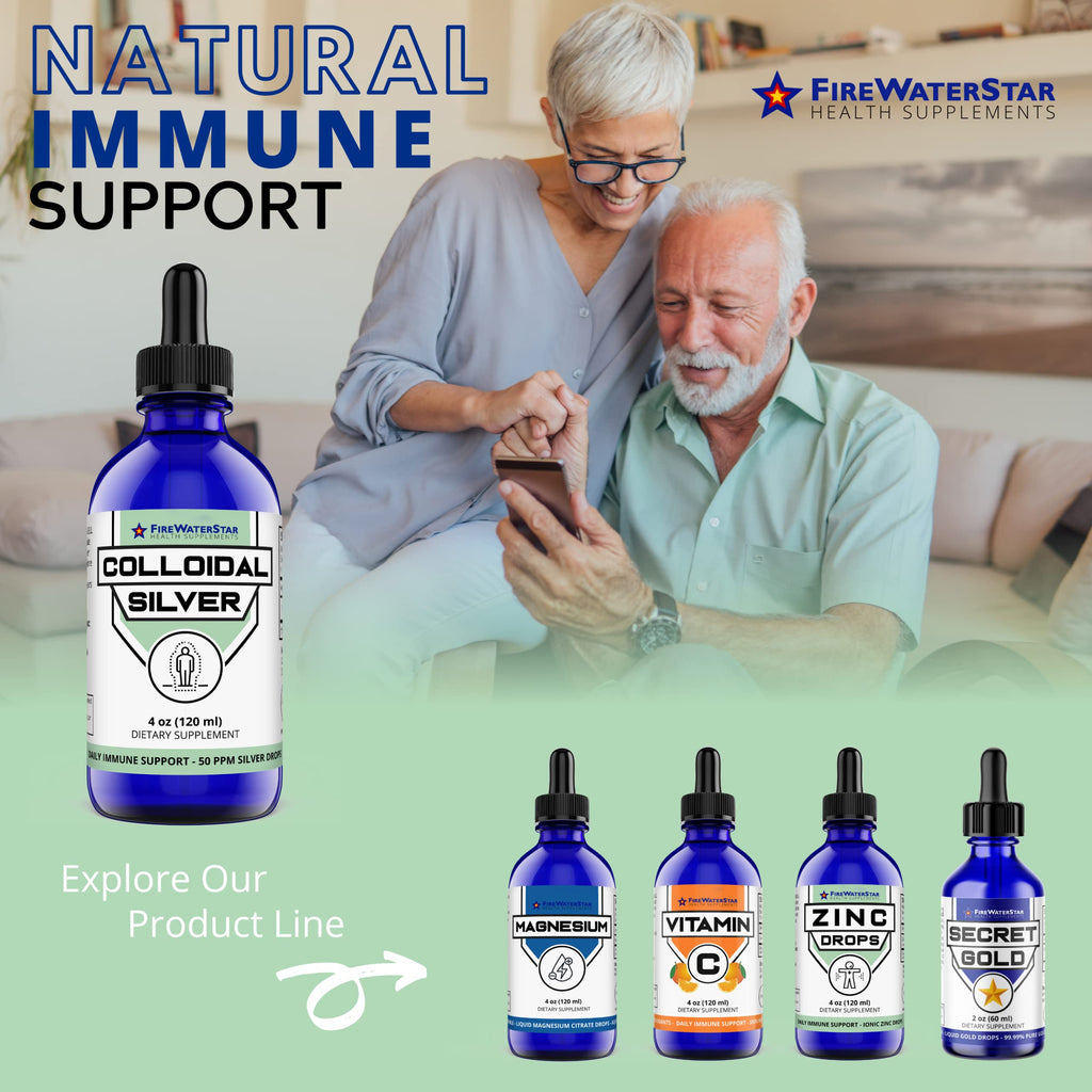FWS Colloidal Silver Drops – 50 ppm, 4 oz Bottle, 60 Servings