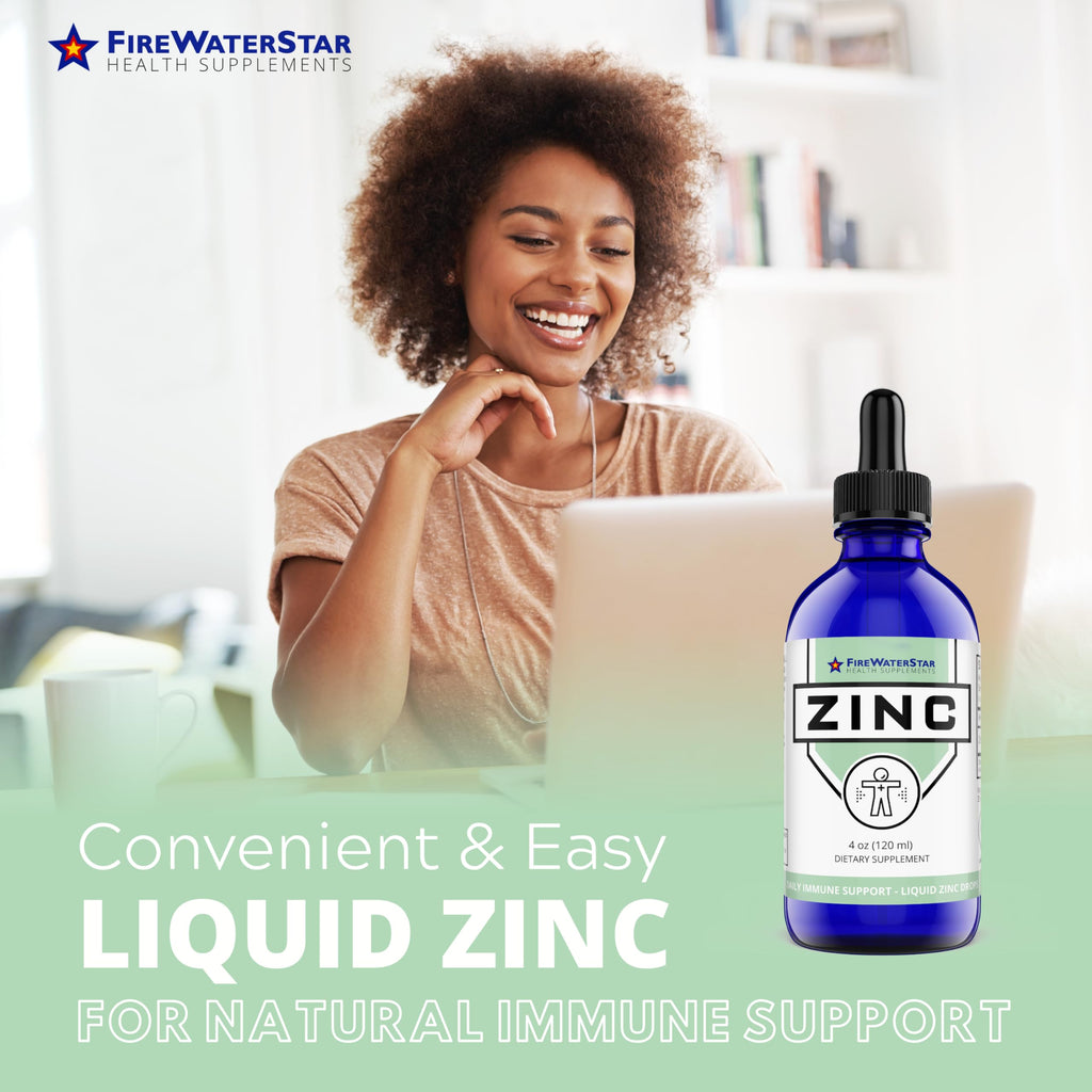 FWS Liquid Zinc Supplement - Organic Vegan Drops for Immune Support