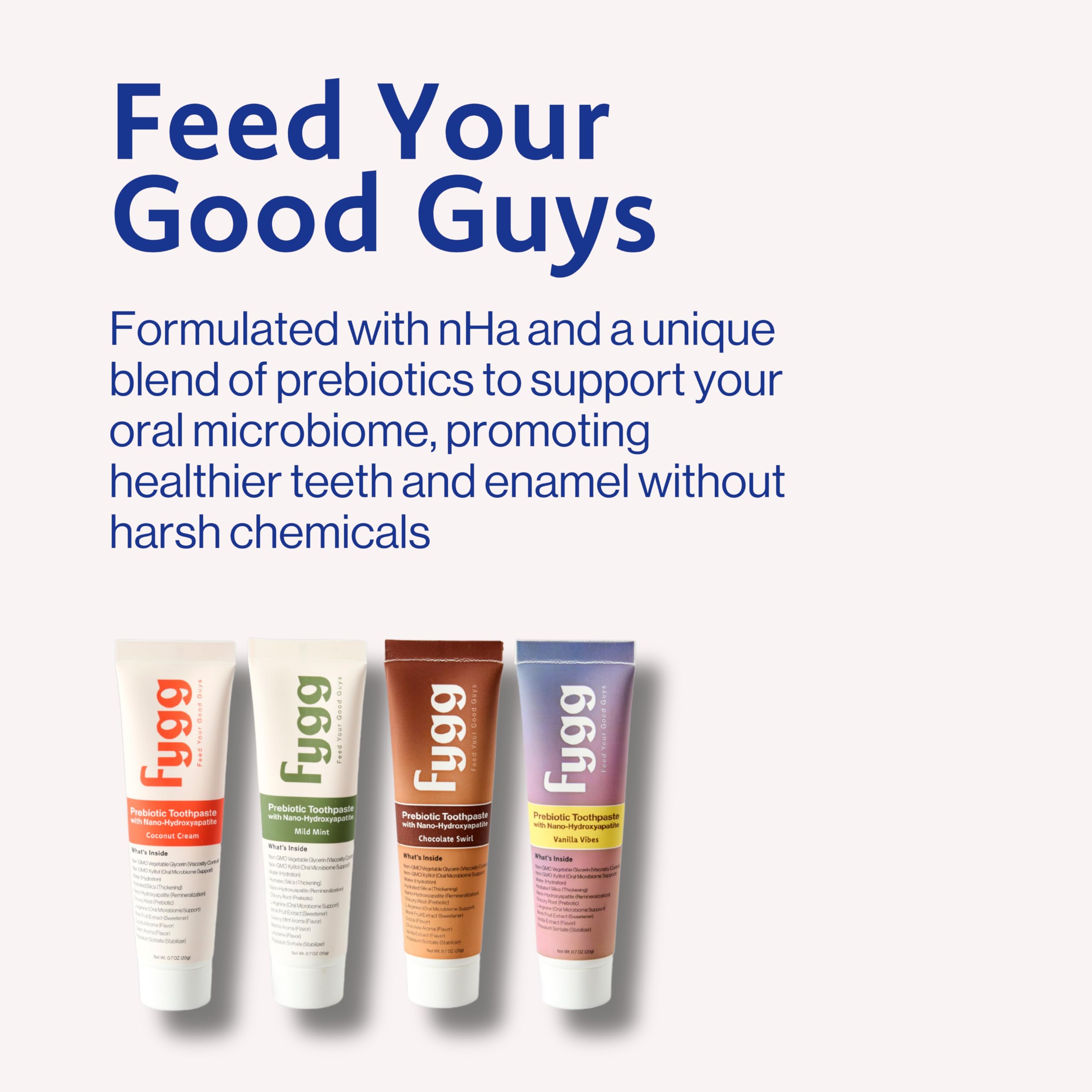 Fygg Nano Hydroxyapatite Toothpaste - Vanilla Vibes (4 Oz) | Fluoride-Free