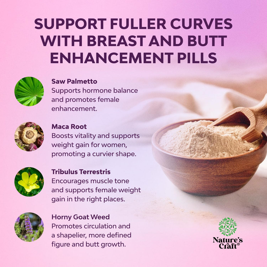 G-Curve Breast and Butt Enhancer Pills – Herbal Formula for Women