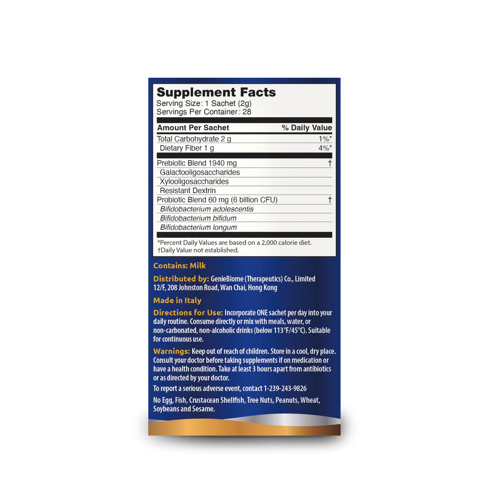 G-NiiB Immunity Elite SIM01 Synbiotic Formula - 5x More Effective Probiotics Reaching the Gut Alive