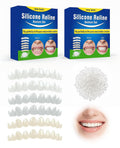 Gaahkai 12PCS Missing Tooth Replacement Kit, Temporary Moldable Thermal Beads Veneers Teeth for Filling the Gap