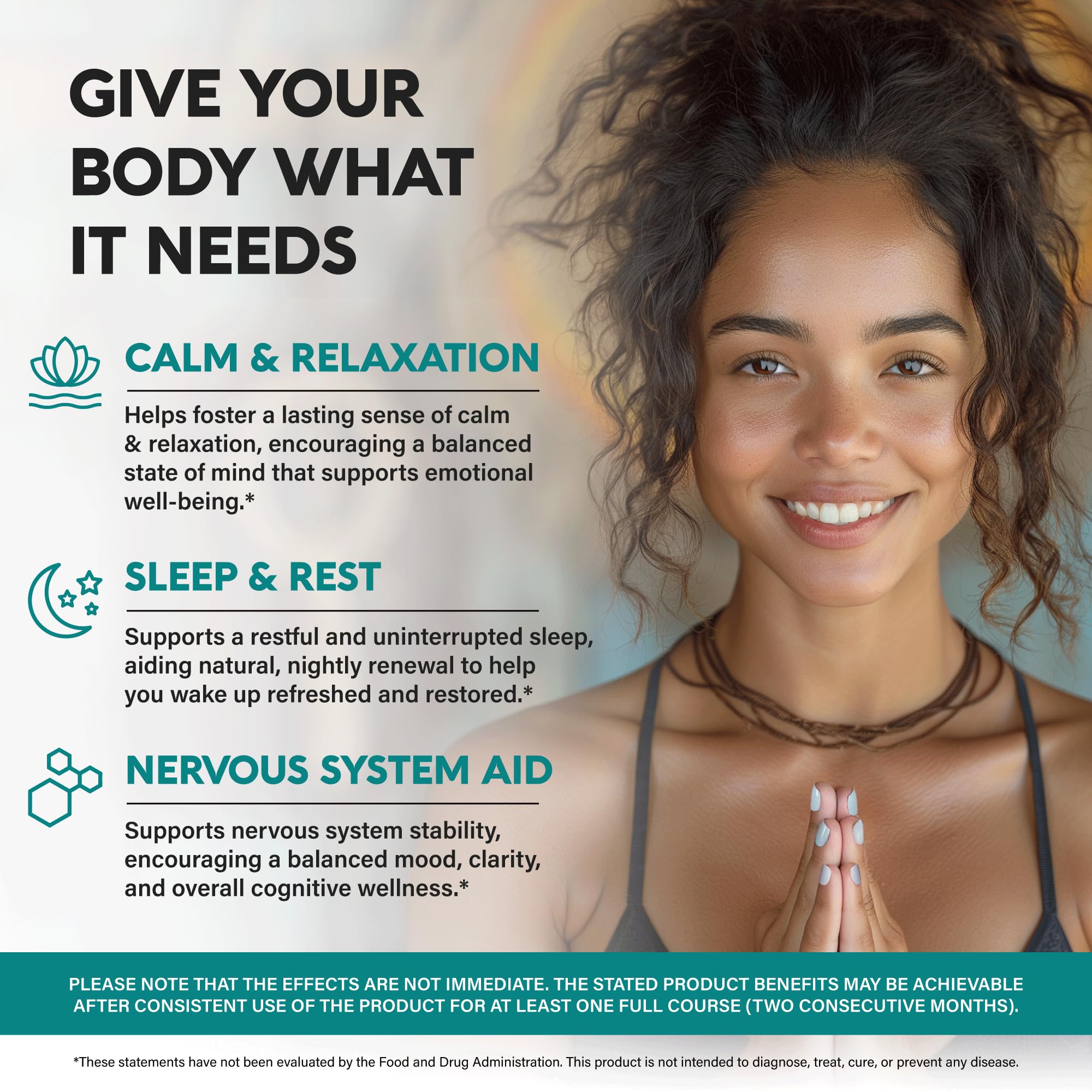 GABA 750mg + L-Theanine 150mg – Made in USA | Calm, Sleep & Mood Support (120 Vegan Capsules)
