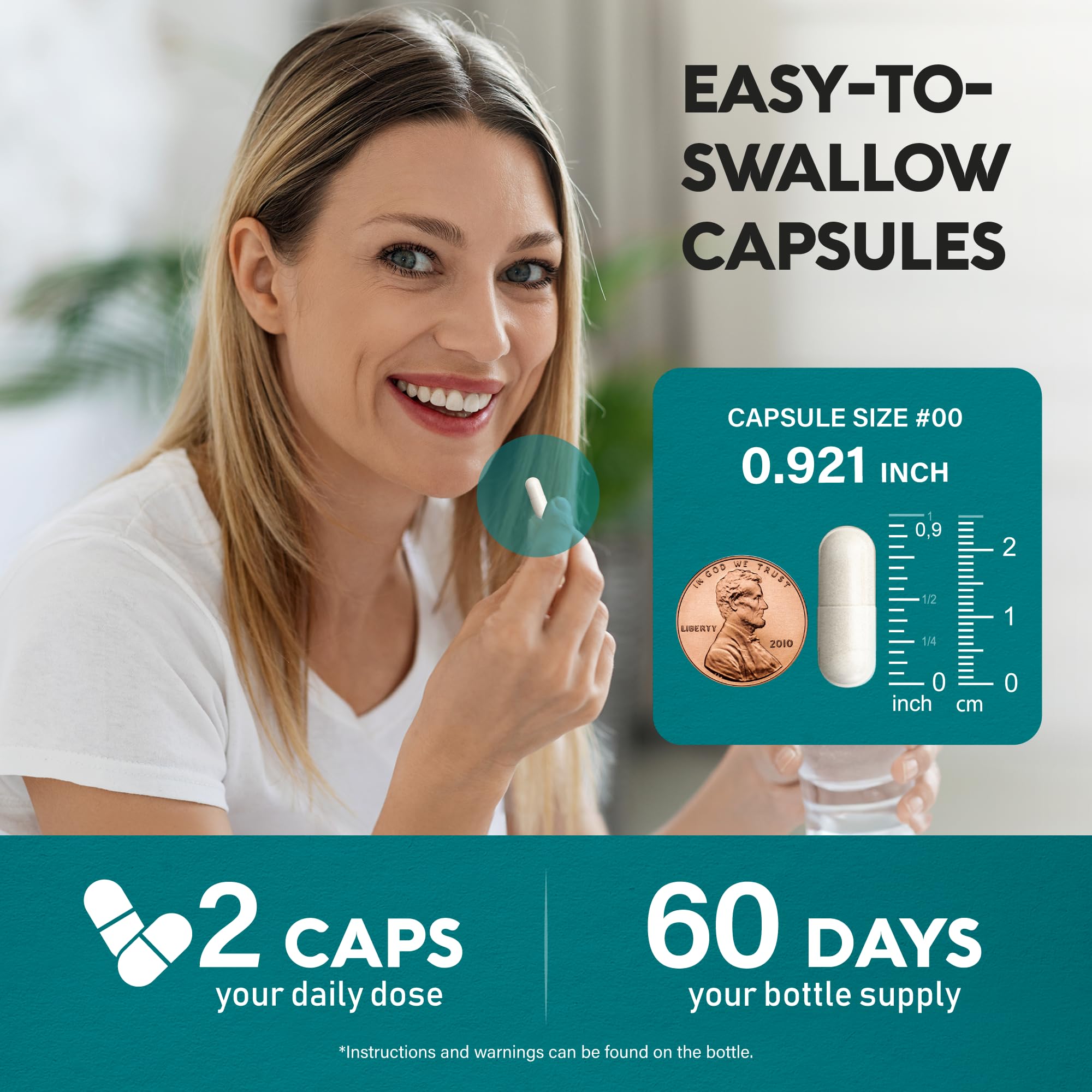 GABA 750mg + L-Theanine 150mg – Made in USA | Calm, Sleep & Mood Support (120 Vegan Capsules)