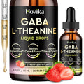 GABA L-Theanine Drops – Strawberry Flavor (2 oz) for Sleep, Relaxation & Focus
