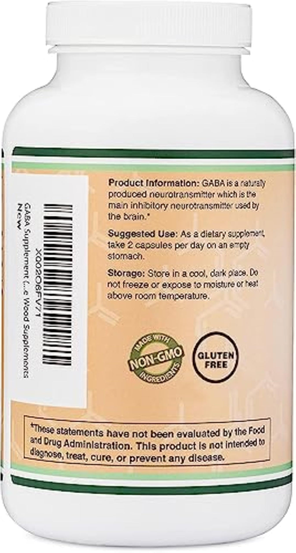 GABA Supplement 300 Capsules 1000mg | Calm, Sleep Support | Double Wood