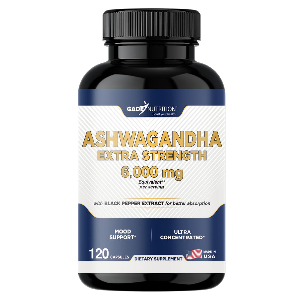Gade Nutrition Ashwagandha – Extra Strength Capsules, USA Made