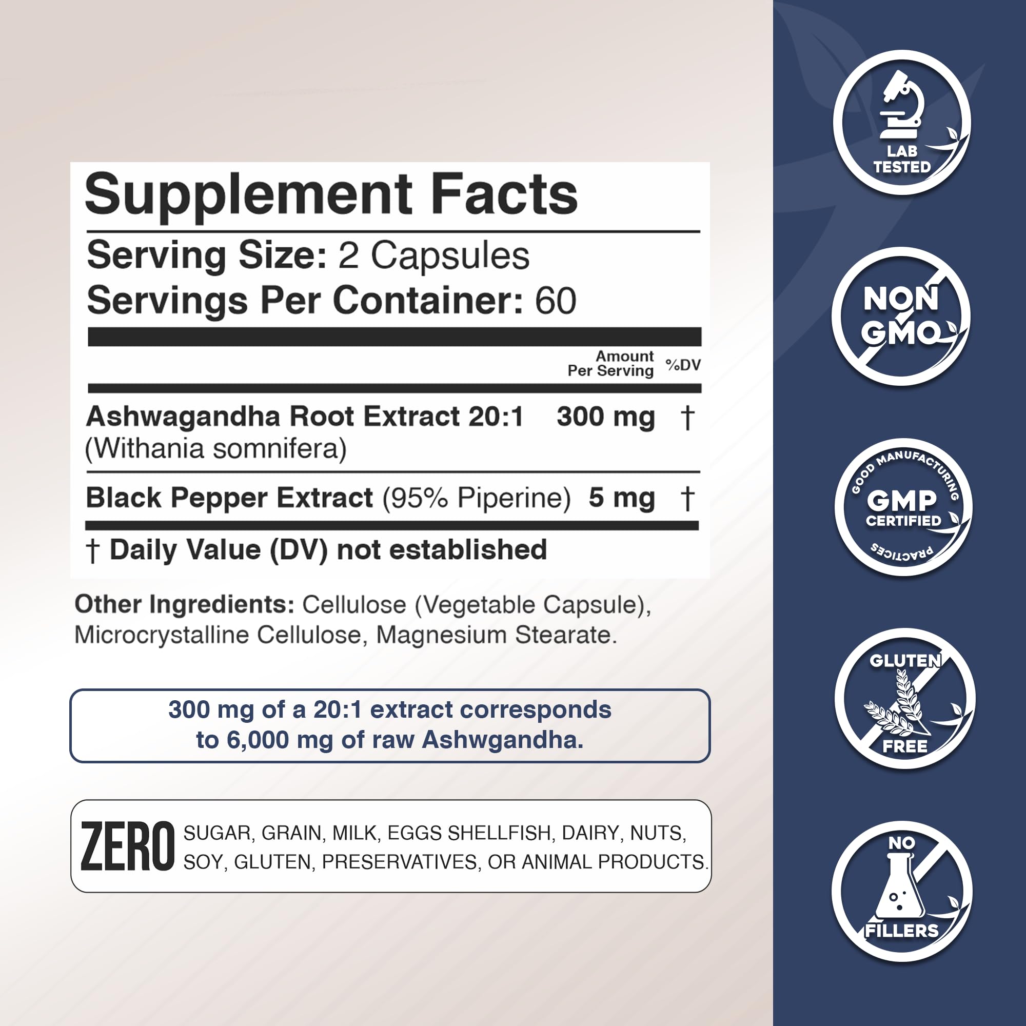 Gade Nutrition Ashwagandha – Extra Strength Capsules, USA Made