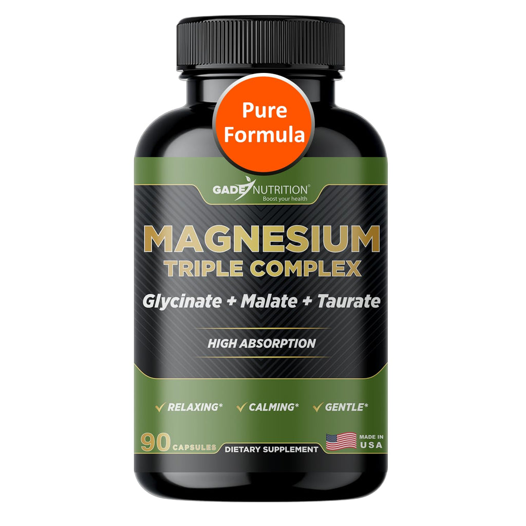 Gade Nutrition Magnesium Triple Complex | Glycinate, Malate & Taurate