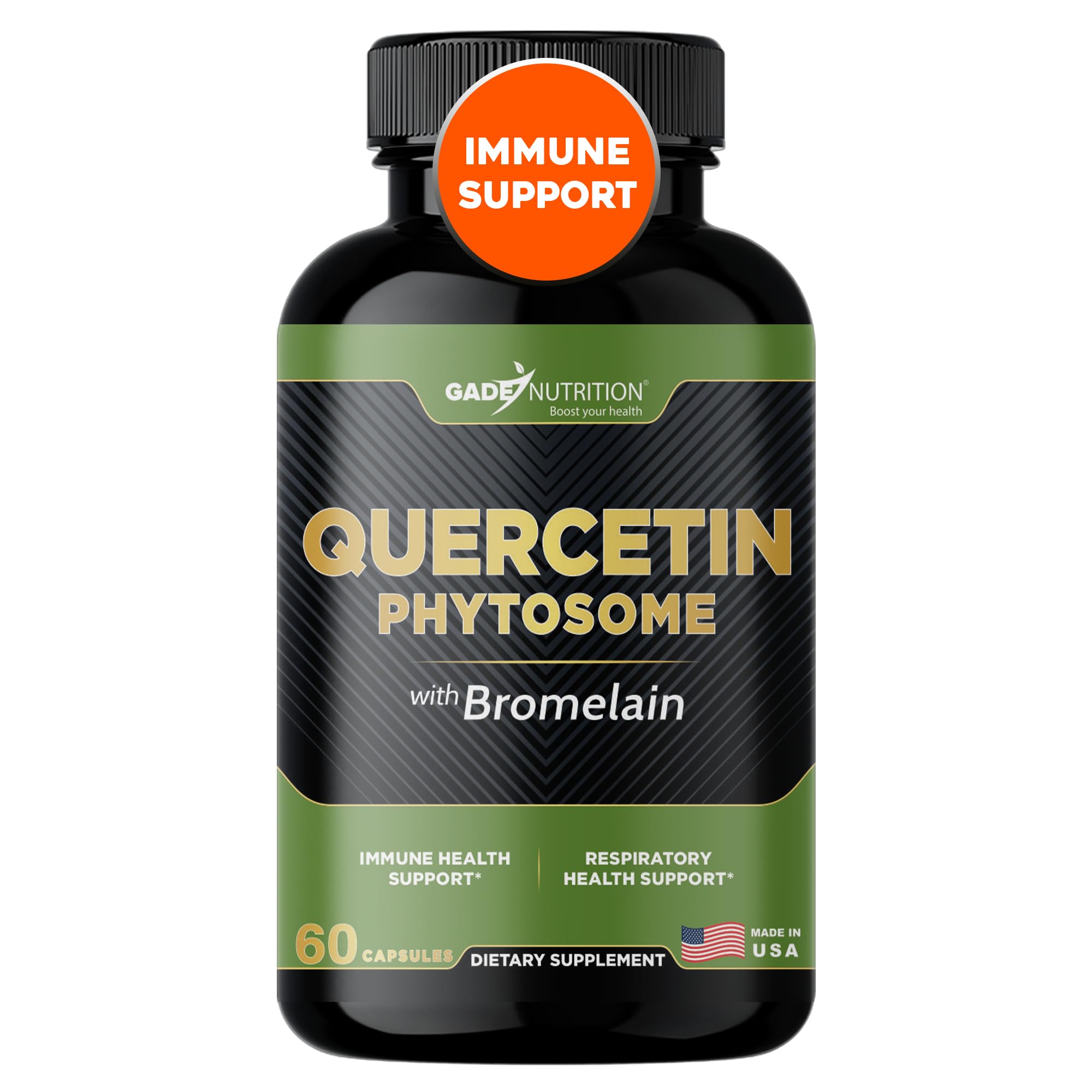 Gade Nutrition Quercetin Phytosome with Bromelain – 95% Purified, 50x Absorption
