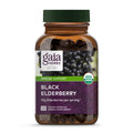 Gaia Herbs Black Elderberry – Daily Immune Support Capsules with Acerola (120 Vegan Capsules, 60 Servings)