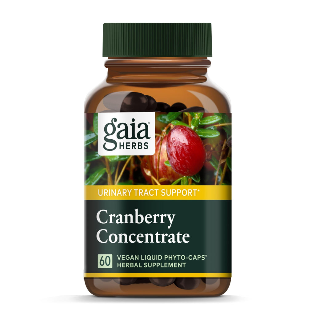 Gaia Herbs Cranberry Concentrate - Urinary Tract Health | 60 Vegan Liquid Phyto-Capsules