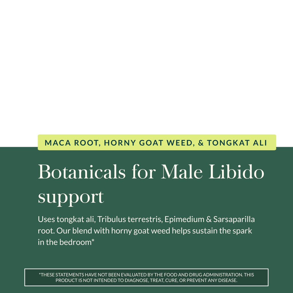 Gaia Herbs Male Libido - Herbal Vitality Support with Saw Palmetto, Horny Goat Weed & Oats | 120 Vegan Liquid Phyto-Capsules